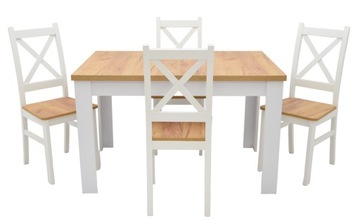 ZESTAW LOFT BLAT CRAFT I 4 LOFTOWE KRZESŁA