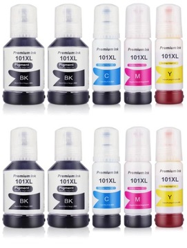 10x TUSZ DO EPSON 101 ITS L4150 L4160 L6160 L6190