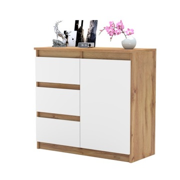 Komoda AGA szafka 80 cm 3 szuflady nowoczesna pojemna rtv WOTAN system