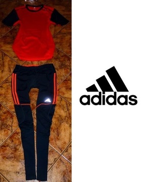 ADIDAS CLIMA dres komplet ORYGINAŁ legginsy i bluzka r M 38 NOWOŚĆ