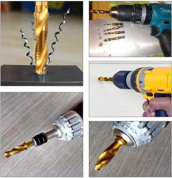 СВЕРЛА ДЛЯ НАРЕЗКИ ФАСОК HSS M3 - M10 СВЕРЛА С ШЕСТИГРАННЫМ НАРЕЗОМ 6 EL.