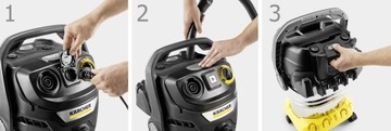 ПРОМЫШЛЕННЫЙ ПЫЛЕСОС БЕЗРЕШЕТКА KARCHER KWD 6 2100W НАБОР ДЛЯ ДОМАШНЕЙ МАСТЕРСКОЙ