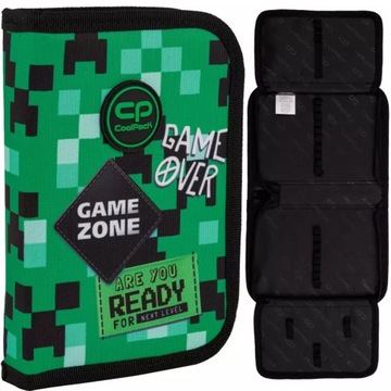 PIÓRNIK SZKOLNY ROZKŁADANY DWUKLAPKOWY DLA CHŁOPCA FANA GIER COOLPACK CP