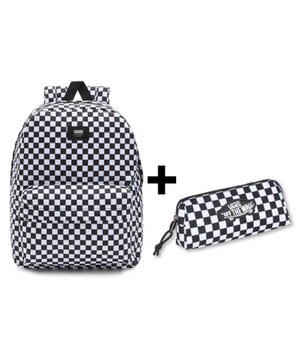Zestaw Vans-Plecak OLD SKOOL CHECK VN000H4XY28 Blk/Wht+Piórnik VN000H58Y28