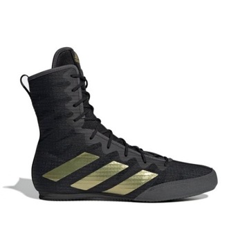 БОКСЕРСКИЕ КРОССОВКИ ADIDAS BOX HOG 4 ЧЕРНЫЕ/ЗОЛОТО ЧЕРНЫЕ
