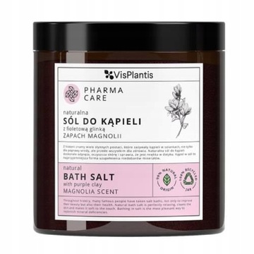 VIS PLANTIS SÓL DO KĄPIELI 800g Z FIOLETOWĄ GLINKĄ ZAPACH MAGNOLII