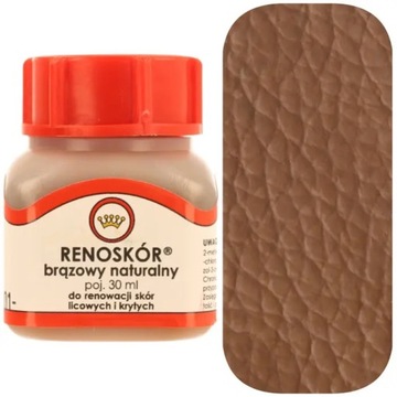 FARBA do skóry Renoskór 30ml WILBRA - br.naturalny