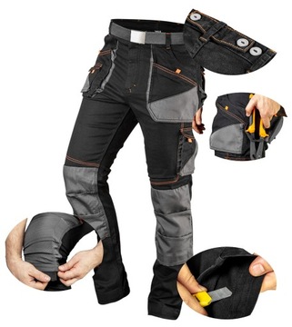 NEO SPODNIE ROBOCZE HD Slim MONTERSKIE 81-238 r.XL PASEK