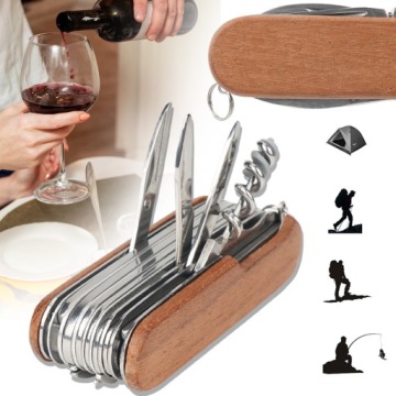 МНОГОФУНКЦИОНАЛЬНЫЙ КАРМАННЫЙ НОЖ РЫБАЛКА АЛЬПОН ШВЕЙЦАРСКИЙ 26 В 1 СТАЛЬ