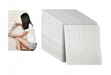 20x TAPETA CEGŁA SAMOPRZYLEPNA DIY NAKLEJKA PANEL ŚCIENNY 3D IMITACJA MUR