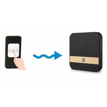 БЕСПРОВОДНОЙ ДВЕРНОЙ ЗВОНОК БЕЗ АККУМУЛЯТОРА, НАРУЖНЫЙ Водонепроницаемый IP44 200M