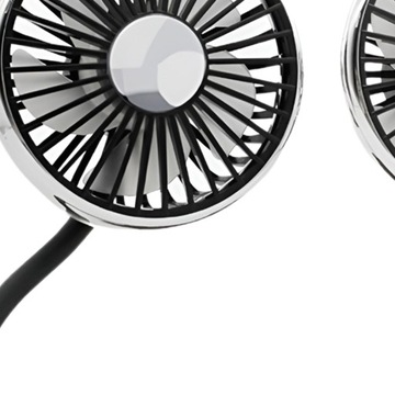 Автомобильный вентилятор с двойной головкой. Простота установки. Легкие аксессуары. Вентилятор для электромобиля.