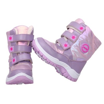 Зимние снежные сапоги слегка изолированные липучки