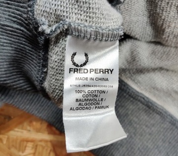 Sweter Bawełniany FRED PERRY Kardigan Rozpinany L