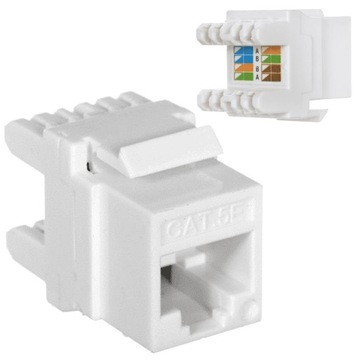 Gniazdo nieekranowane keystone RJ45 UTP kat.5e