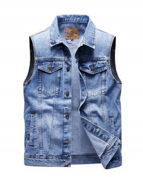 EYUIqe kamizelka męska TaoguoShop-MT-SKU161453 niebieski rozmiar XL