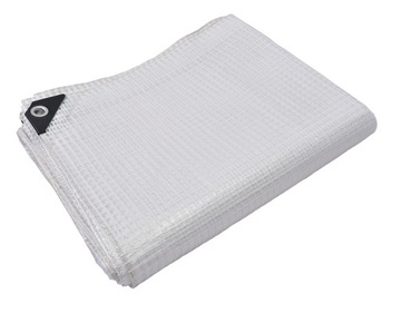Plandeka 4X8 PRZEŹROCZYSTA ZBROJONA MOCNA 100g UV+