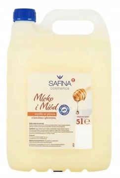 Mydło w płynie Safina mleko miód 5l