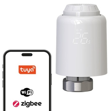 GŁOWICA TERMOSTATYCZNA GTZ06 TERMOSTAT GRZEJNIKOWY WIFI ZIGBEE TUYA