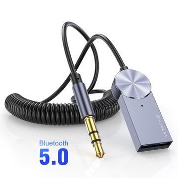 Приемник Bluetooth 5.0 Портативный беспроводной аудиоадаптер 3,5 мм