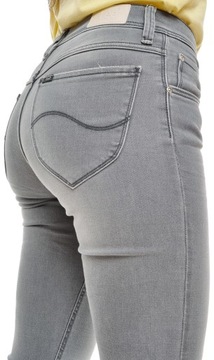 LEE spodnie SLIM low JEANS grey JADE _ W28 L33