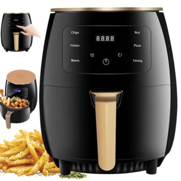 Beztuková Fritéza Airfryer Grilování Velká Nepřilnavá 6 L Led
