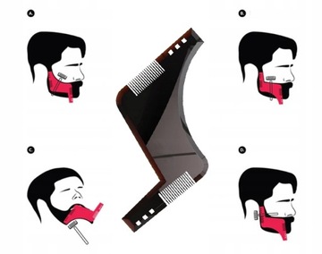 ШАБЛОН ГРЕБНИ ДЛЯ УКЛАДКИ БОРОДЫ