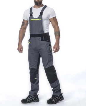 Spodnie Robocze Bawełniane Ogrodniczki Ardon 4Xstretch szare H6098/48