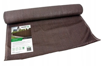 SIATKA DZIANINA MASKUJĄCA PŁOT OGRODZENIE cieniówka OSŁONA 1,5x5m 95% BRĄZ