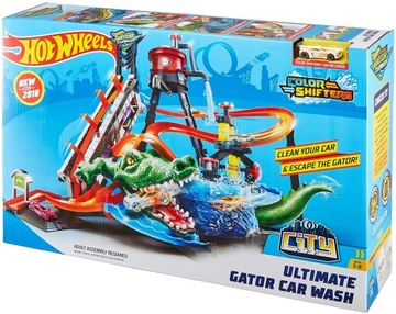 Hot Wheels Mega Набор для автомойки Crocodile Attack FTB67