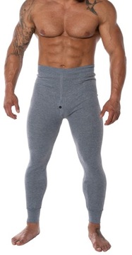 Kalesony Męskie Bawełniane Ocieplane Ciepłe Polarowe Getry Spodnie XL 3X