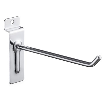 10 CM ZAWIESZKA HACZYK CHROM MOCOWANIE PANEL SLAT WALL SPACE PŁYTA