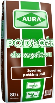 PODŁOŻE DO WYSIEWU 80L AURA do Pikowania Ziemia