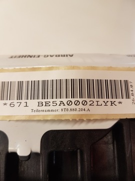 ПОДУШКА БЕЗОПАСНОСТИ AUDI A4 B8 A5 8T Q5 8T0880204A