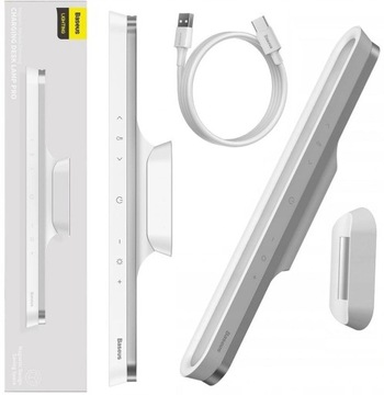 BASEUS LAMPKA BEZPRZEWODOWA MAGNETYCZNA NOCNA LED 4,5W DOTYKOWA USB-C LAMPA