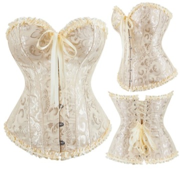 Элегантный утягивающий корсет TIED бежевого цвета