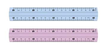 Учебная линейка небьющаяся 20см 2 цвета Maped