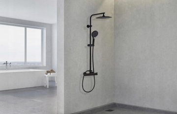 Yoka Home Bergen BP.BERGEN-25-BLK матовый черный душевой набор