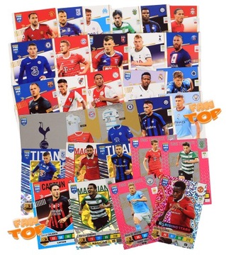 100 karty bez powtórek piłkarskie panini FIFA 2023