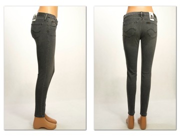 Lee SCARLETT R. Grey spodnie jeans Skinny W28 L33