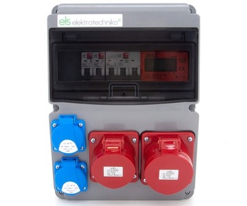 ЗАЩИЩЕННЫЙ РАСПРЕДЕЛИТЕЛЬНЫЙ ЩИТ 32А 16А 5П 230В СЧЕТЧИК