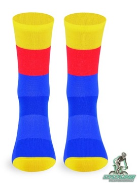 Быстросохнущие цветные полосатые велосипедные носки.