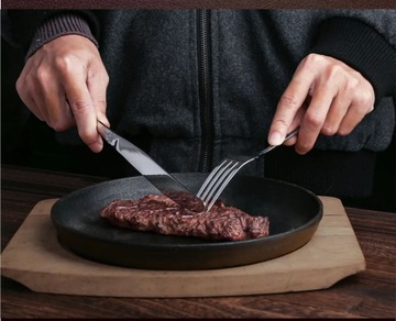 Набор столовых приборов Royal из нержавеющей стали, 30 шт., золотая посуда, западная еда