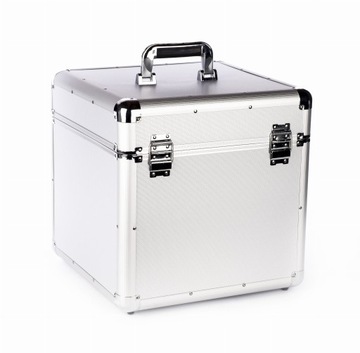 Серебряный 12-дюймовый чемодан на 90 компакт-дисков CASE box
