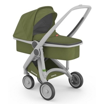 Wózek głęboki z gondolą Greentom olive grey