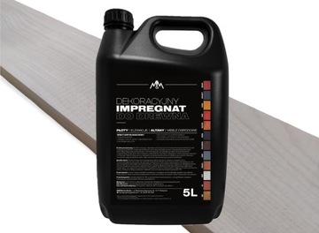 IMPREGNAT farba do drewna biały 5l Z WOSKAMI