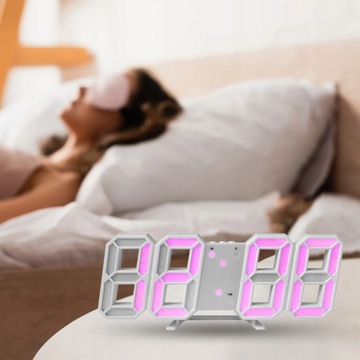 3D светодиодные настенные часы Цифровой будильник