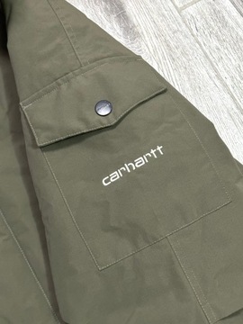 CARHARTT ANCHORAGE Kurtka Parka Męska Zimowa Ocieplana Logowana Khaki r. XL