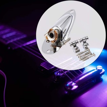 Roller String Tree Loaded Jack Socket Plate Argent