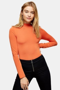 TOPSHOP POMARAŃCZOWE BODY DAMSKIE STÓJKA 36 S 1VAF